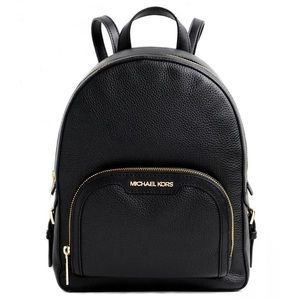 Black Jaycee Michael Kors Leather Backpack